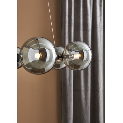 Markslöjd 108051 - Luster na lanku CIRCLE 6xG9/20W/230V čierna