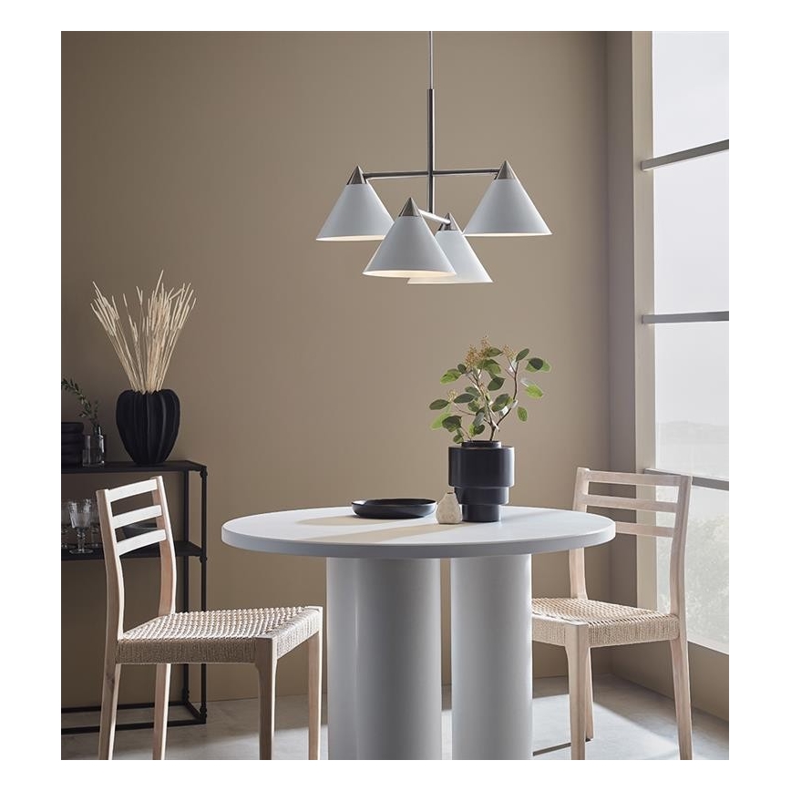 Markslöjd 108077 - Luster na lanku KLINT 4xE14/40W/230V biela