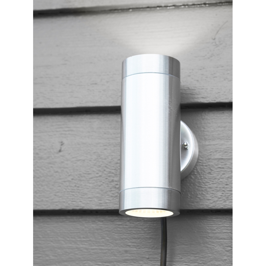 Markslöjd 108170 - LED vonkajšie nástenné svietidlo GARDEN24 2xLED/3W/24V IP44 matný chróm