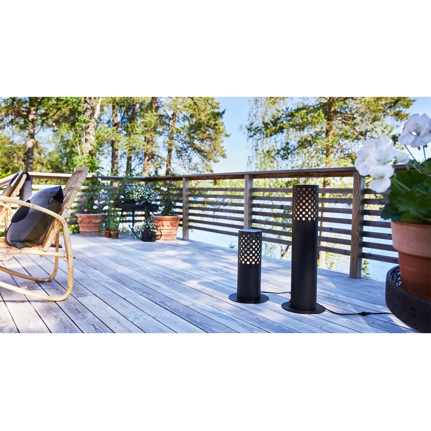 Markslöjd 108174 - Vonkajšia lampa GARDEN24 LED/6W/24V 70 cm IP44 čierna