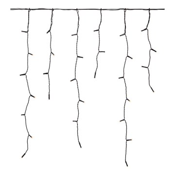 Markslöjd 108179 - LED vonkajší vianočný záves GARDEN24 160xLED/9,6W/24V 3,1m teplá biela