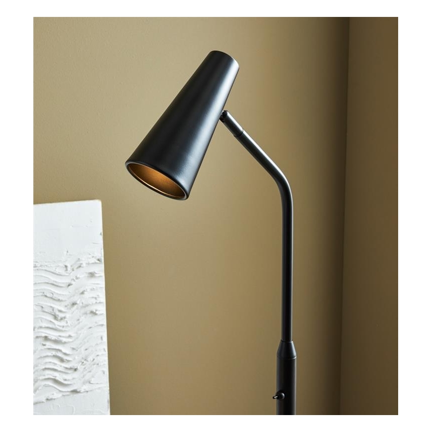 Markslöjd 108206 - Stojacia lampa CREST 1xGU10/7W/230V čierna