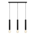 Markslöjd 108262 - Luster na lanku SENCILLO 3xE27/40W/230V čierna