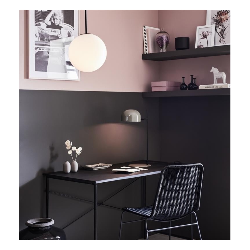 Markslöjd 108292 - Stolná lampa POSE 1xE14/25W/230V šedá