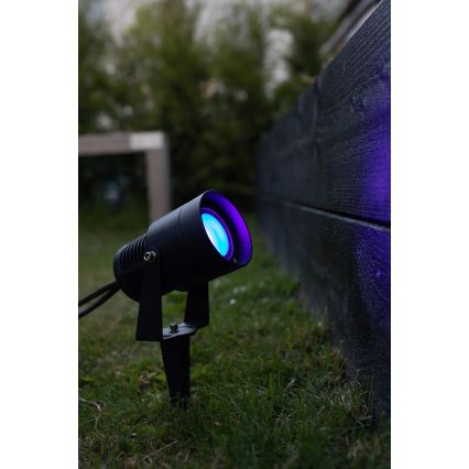 Markslöjd 108404 - LED RGBW vonkajšie svietidlo GARDEN24 LED/6W/24V 30 cm IP44 čierna