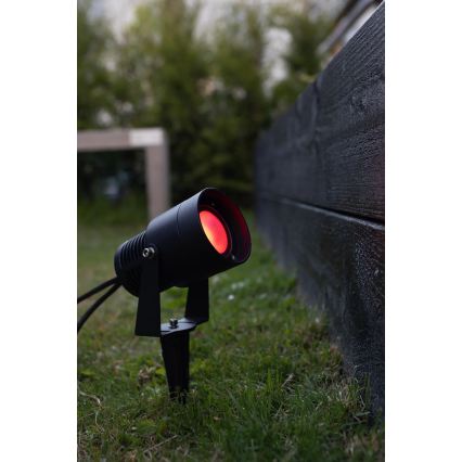 Markslöjd 108404 - LED RGBW vonkajšie svietidlo GARDEN24 LED/6W/24V 30 cm IP44 čierna