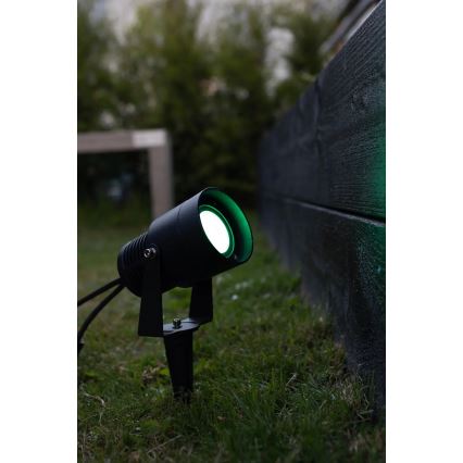Markslöjd 108404 - LED RGBW vonkajšie svietidlo GARDEN24 LED/6W/24V 30 cm IP44 čierna