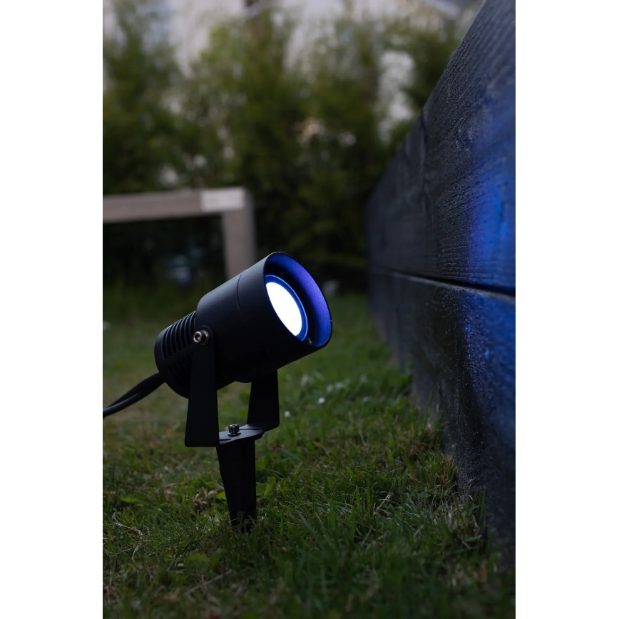 Markslöjd 108404 - LED RGBW vonkajšie svietidlo GARDEN24 LED/6W/24V 30 cm IP44 čierna