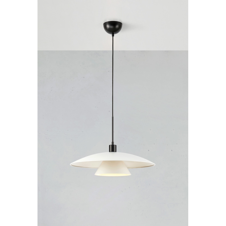 Markslöjd 108430 - Luster na lanku MILLINGE 1xE27/40W/230V biela