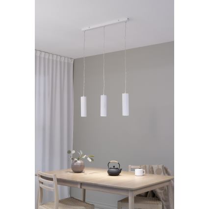 Markslöjd 108466 - Luster na lanku COSTILLA 3xGU10/7W/230V biela