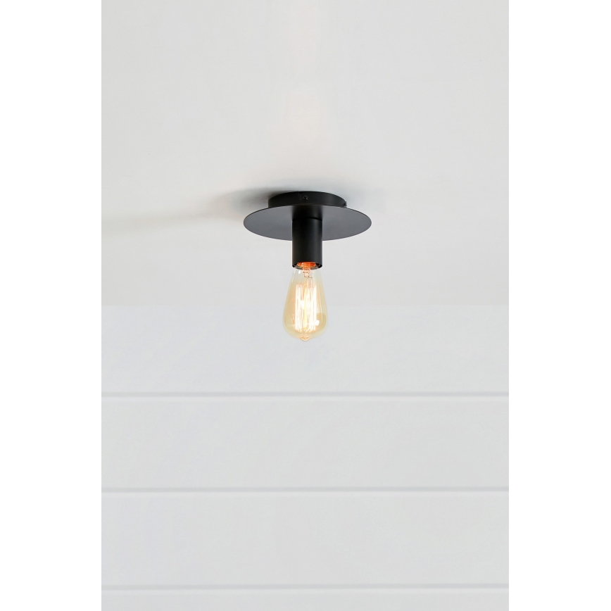 Markslöjd 108540 - Stropné svietidlo PIATTO 1xE27/40W/230V čierna