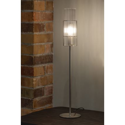 Markslöjd 108558 - Stolná lampa TUBO 1xE14/40W/230V 65 cm lesklý chróm/číra