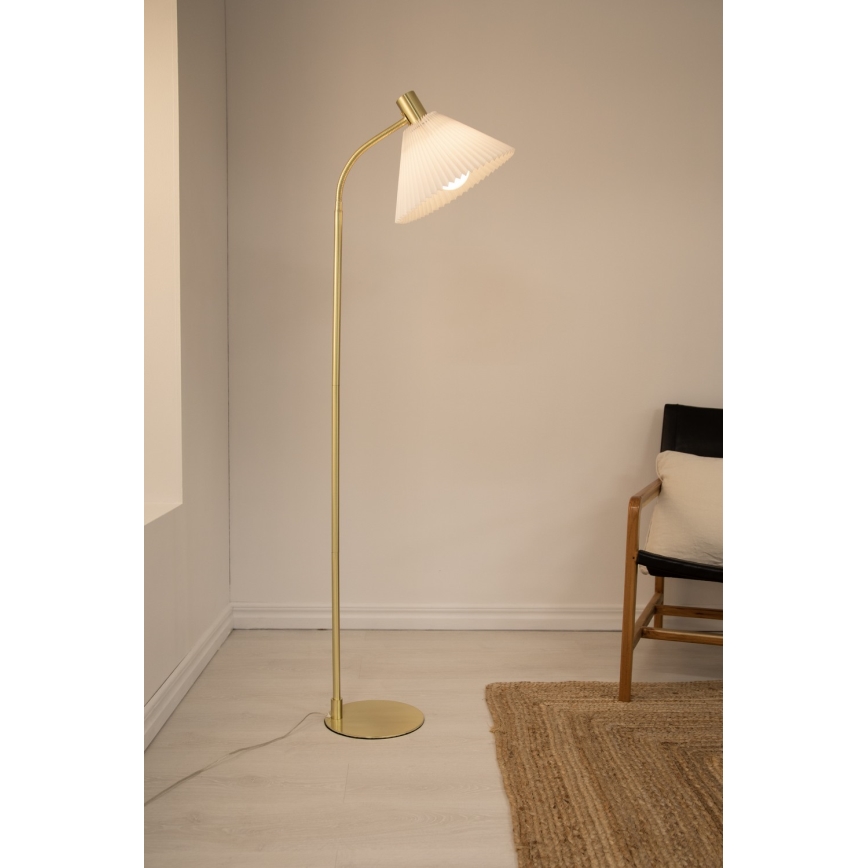 Markslöjd 108569 - Stojacia lampa MIRA 1xE27/40W/230V zlatá
