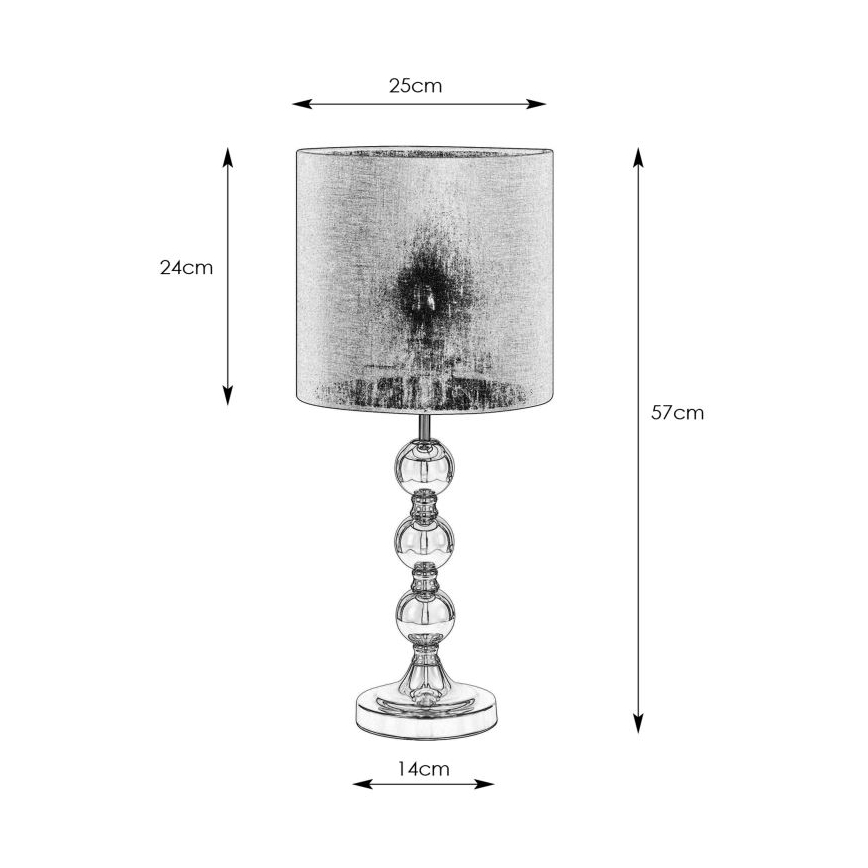 Markslöjd 108574 - Stolná lampa OCTO 1xE27/40W/230V čierna/zlatá