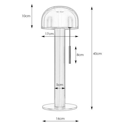 Markslöjd 108576 - Stolná lampa COSTA 2xG9/18W/230V čierna/zlatá