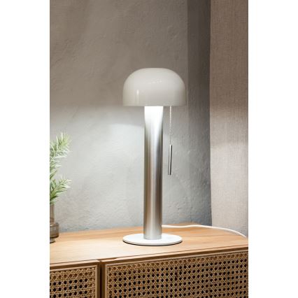 Markslöjd 108577 - Stolná lampa COSTA 2xG9/18W/230V biela/matný chróm