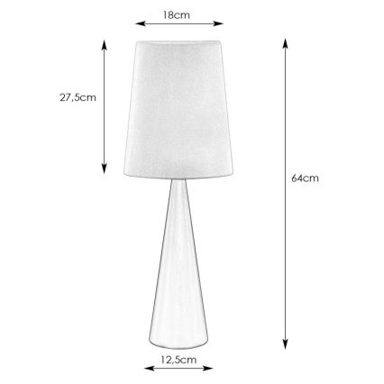 Markslöjd 108597 - Stolná lampa CONUS 1xE14/40W/230V biela/čierna