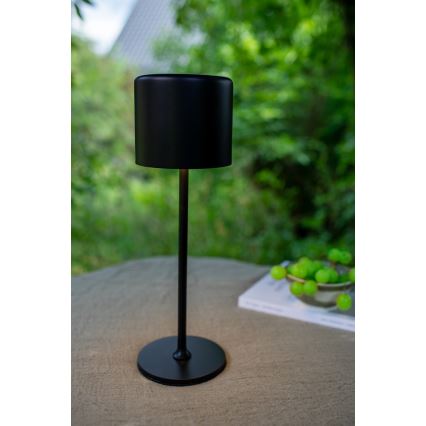 Markslöjd 108657 - LED Stmievateľná nabíjacia stolná lampa FILO LED/2W/5V IP44 30 cm čierna