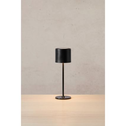Markslöjd 108657 - LED Stmievateľná nabíjacia stolná lampa FILO LED/2W/5V IP44 30 cm čierna