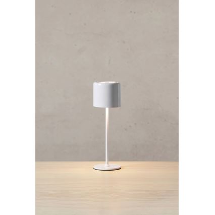 Markslöjd 108658 - LED Stmievateľná nabíjacia lampa FILO LED/2W/5V IP44 30 cm biela