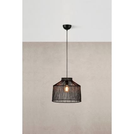 Markslöjd 108668 - Luster na lanku CAPANNA 1xE27/40W/230V čierna