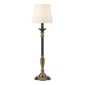 Markslöjd 108679 - Stolná lampa GENT 1xE27/40W/230V mosadz/čierna/biela