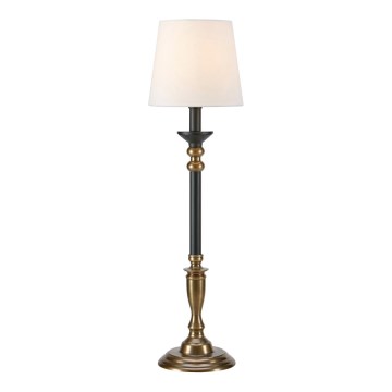Markslöjd 108679 - Stolná lampa GENT 1xE27/40W/230V mosadz/čierna/biela