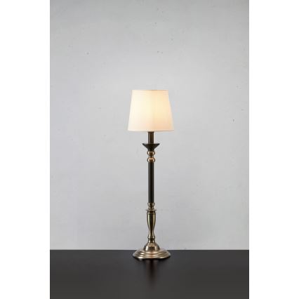 Markslöjd 108680 - Stolná lampa GENT 1xE27/40W/230V matný chróm/čierna/biela