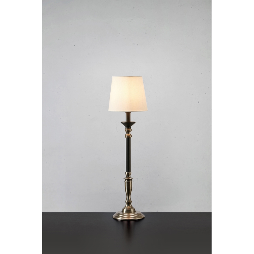 Markslöjd 108680 - Stolná lampa GENT 1xE27/40W/230V matný chróm/čierna/biela