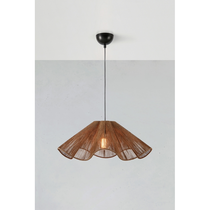 Markslöjd 108681 - Luster na lanku NAMI 1xE27/40W/230V hnedá