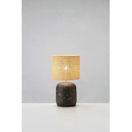 Markslöjd 108683 - Stolná lampa MONTAGNA 1xE14/40W/230V 32 cm béžová/čierna