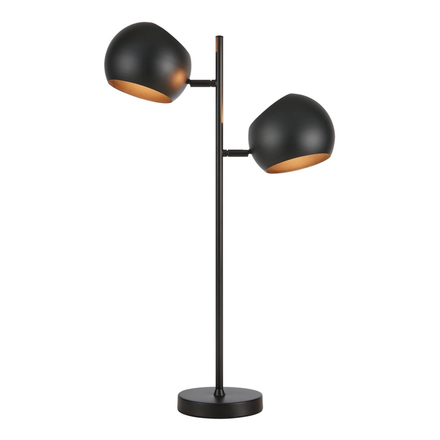 Markslöjd 108691 - Stolná lampa EDGAR 2xE14/40W/230V čierna