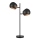 Markslöjd 108691 - Stolná lampa EDGAR 2xE14/40W/230V čierna