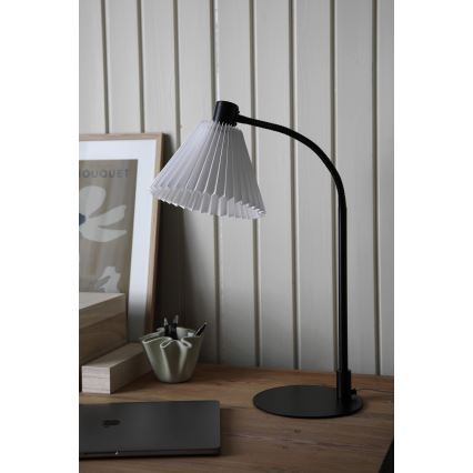 Markslöjd 108697 - Stolná lampa MIRA 1xE14/40W/230V čierna/biela