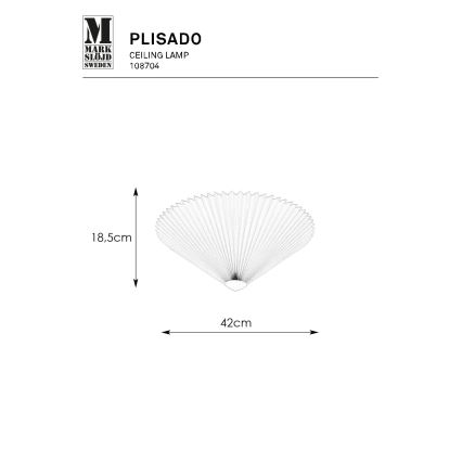Markslöjd 108704 - Stropné svietidlo PLISADO 3xE14/40W/230V pr. 42 cm béžová