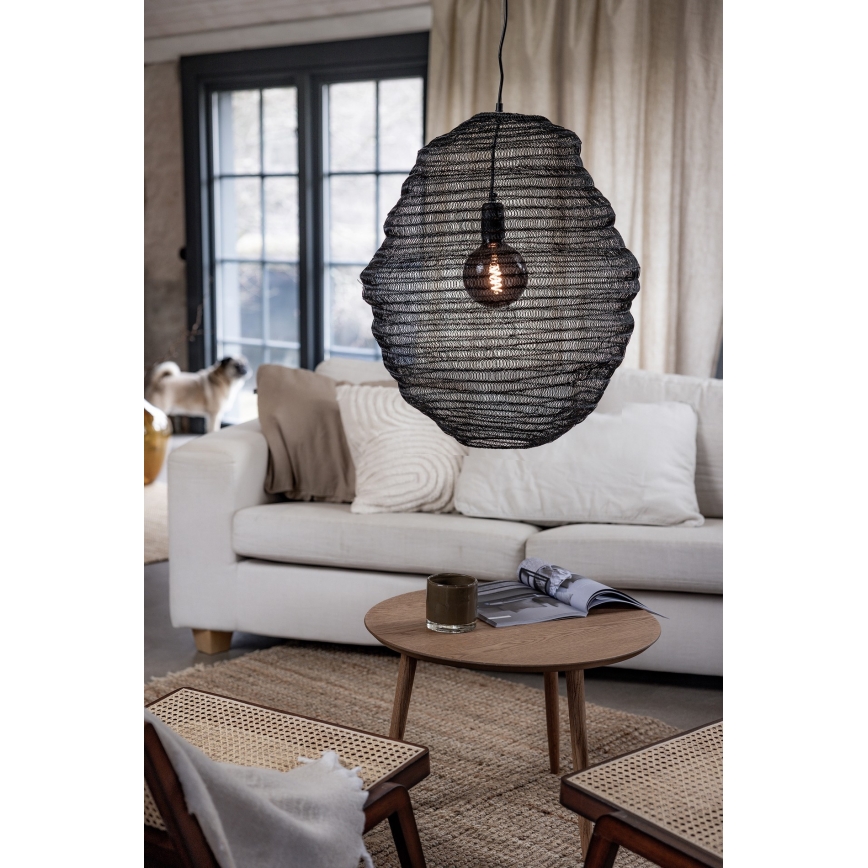 Markslöjd 108772 - Luster na lanku TAZZA 1xE27/40W/230V čierna