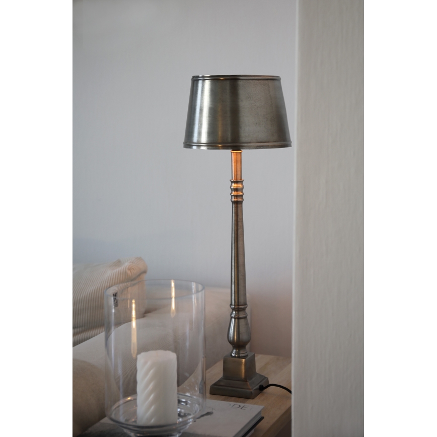 Markslöjd 108775 - Stolná lampa METALLO 1xE27/40W/230V matný chróm
