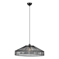 Markslöjd 108782 - Luster na lanku TAPA 1xE27/40W/230V čierna/bambus