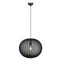 Markslöjd 108791 - Luster na lanku FORENCE 1xE27/40W/230V pr. 50 cm čierna