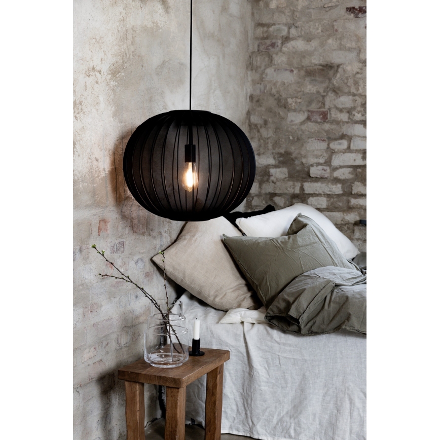 Markslöjd 108791 - Luster na lanku FORENCE 1xE27/40W/230V pr. 50 cm čierna