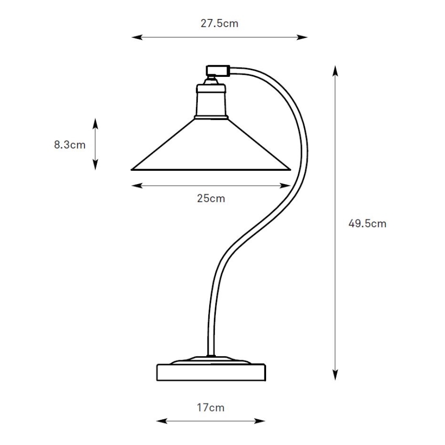 Markslöjd 108863 - Stolná lampa VELA 1xE27/40W/230V mosadz/biela