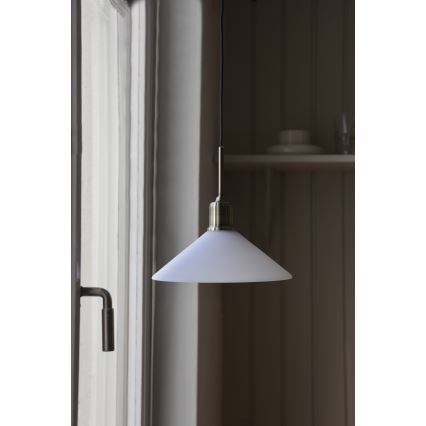 Markslöjd 108867 - Luster na lanku VELA 1xE27/40W/230V mosadz/biela