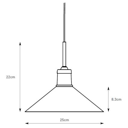 Markslöjd 108867 - Luster na lanku VELA 1xE27/40W/230V mosadz/biela