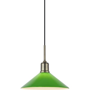 Markslöjd 108868 - Luster na lanku VELA 1xE27/40W/230V mosadz/zelená