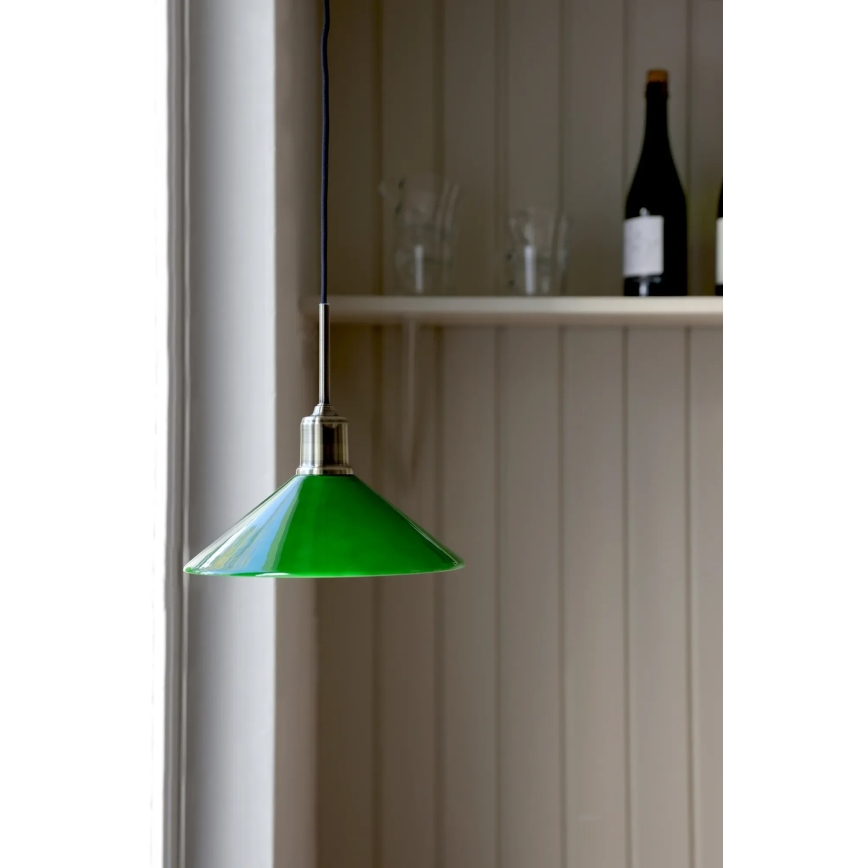 Markslöjd 108868 - Luster na lanku VELA 1xE27/40W/230V mosadz/zelená