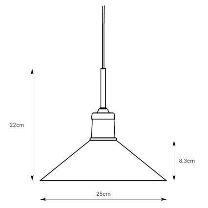 Markslöjd 108868 - Luster na lanku VELA 1xE27/40W/230V mosadz/zelená