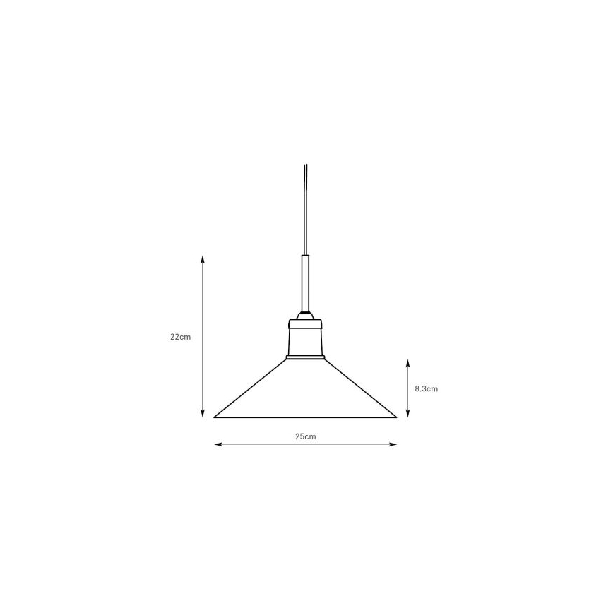 Markslöjd 108868 - Luster na lanku VELA 1xE27/40W/230V mosadz/zelená