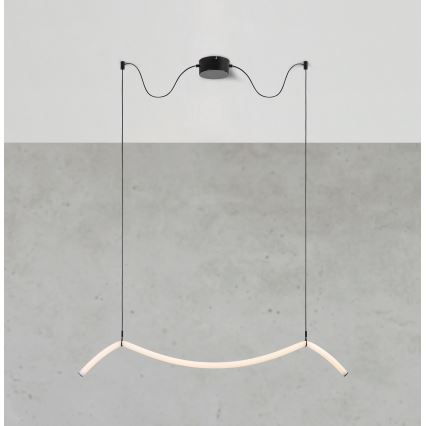 Markslöjd 108873 - LED stmievateľný luster na lankách MELT LED/13W/230V 112 cm čierna