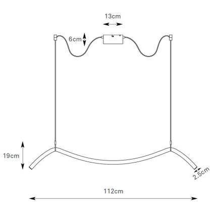 Markslöjd 108873 - LED stmievateľný luster na lankách MELT LED/13W/230V 112 cm čierna