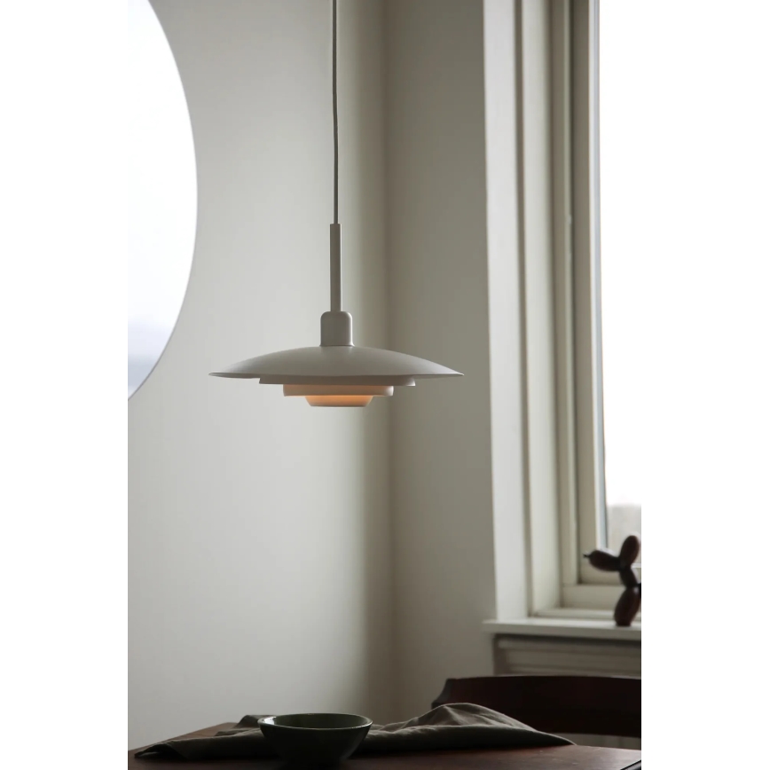 Markslöjd 108874 - Závesný luster PINY na lanku 1xE27/60W/230V pr. 35 cm biela